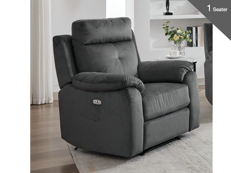 Palermo Fabric Electric Reclining Suite - Variation 1