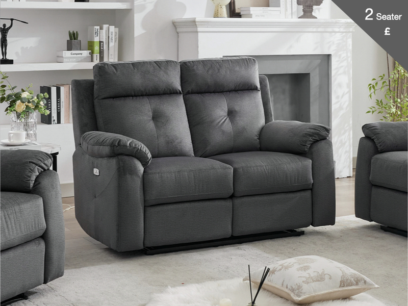 Palermo Fabric Electric Reclining Suite - Variation 2