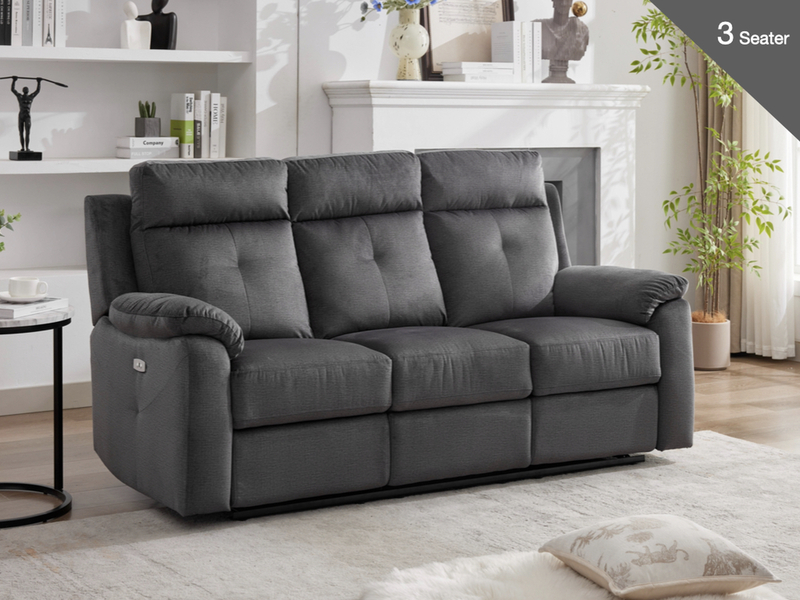 Palermo Fabric Electric Reclining Suite - Variation 3