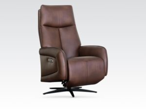 Seville – Swivel Chair Dark Brown