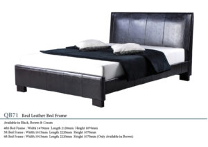 Crowther – Real Leather Bed | 50091