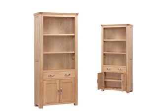 TreviIona Oak High Bookcase