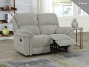 Cannes – 2 Seater Manual Recliner Beige
