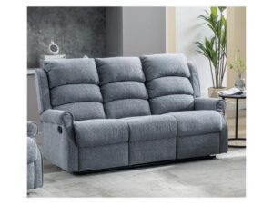 WindIonar Manual 3 Seater Recliner (Steel Blue)