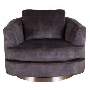 Malmo Fabric Swivel Lounge Chair