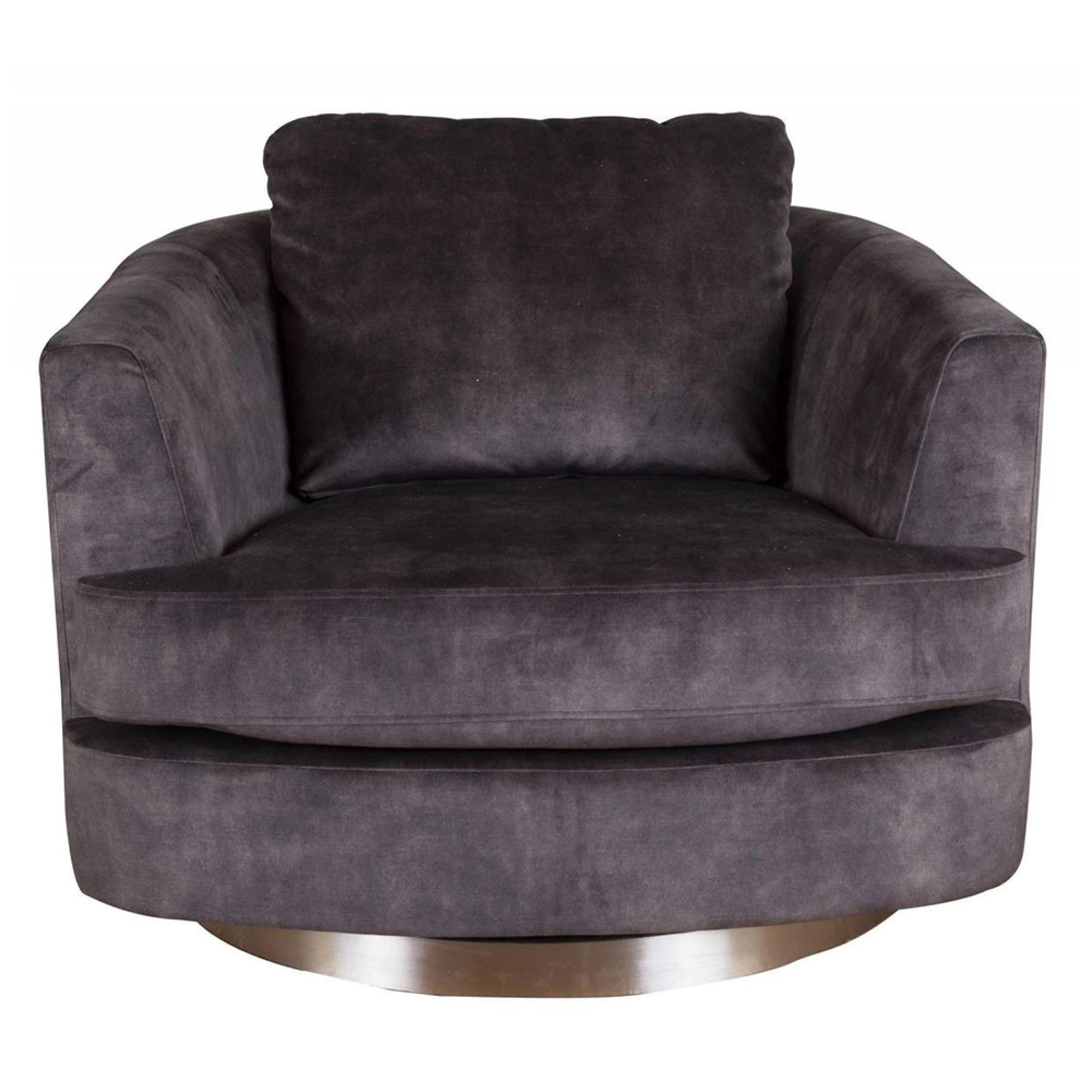 Bond Fabric Swivel Lounge Chair - Main Image