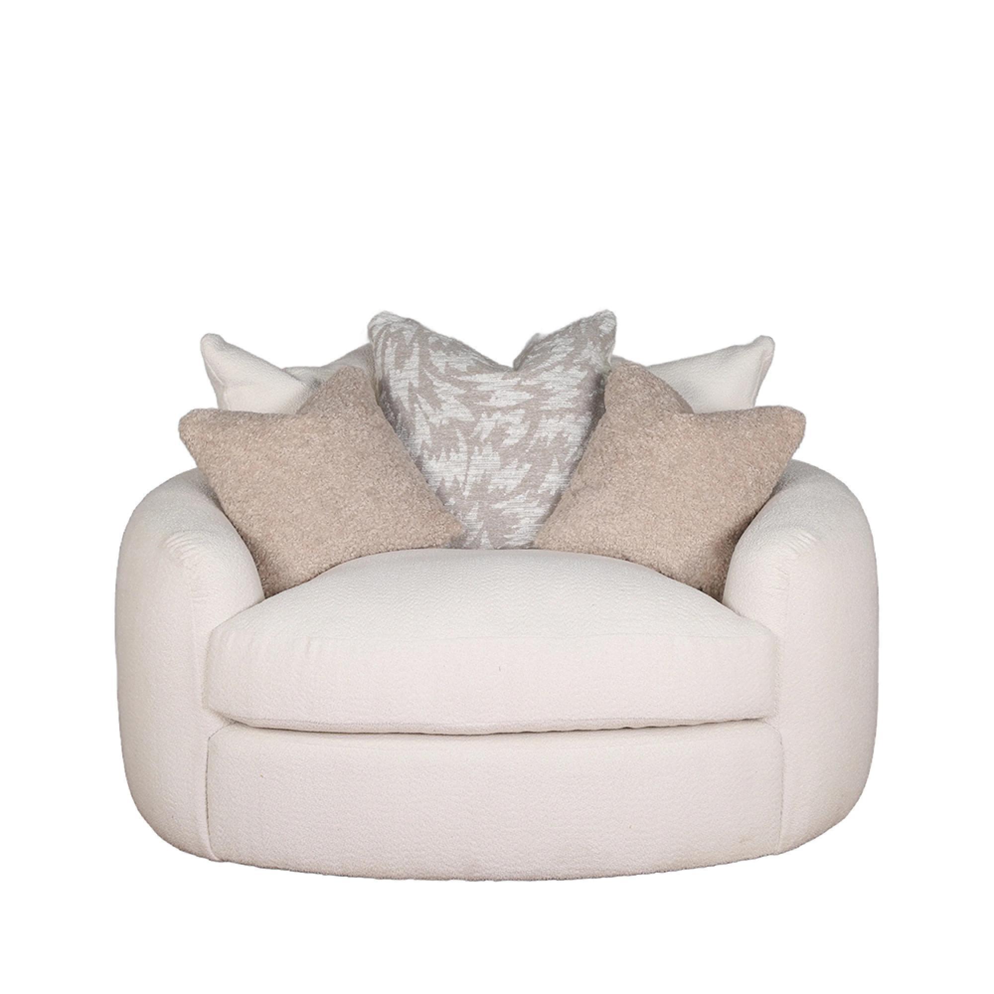 Logan Fabric Swivel Chair - Main Image