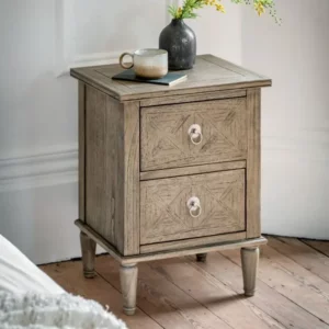 Totnes 2 Drawer Bedside Table