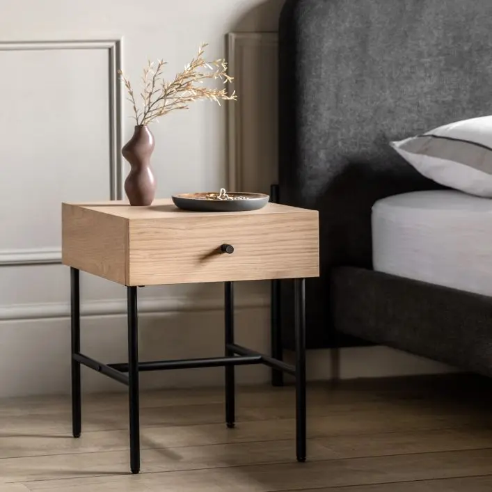 Ashdown 1 Drawer Bedside Table - Gallery Image