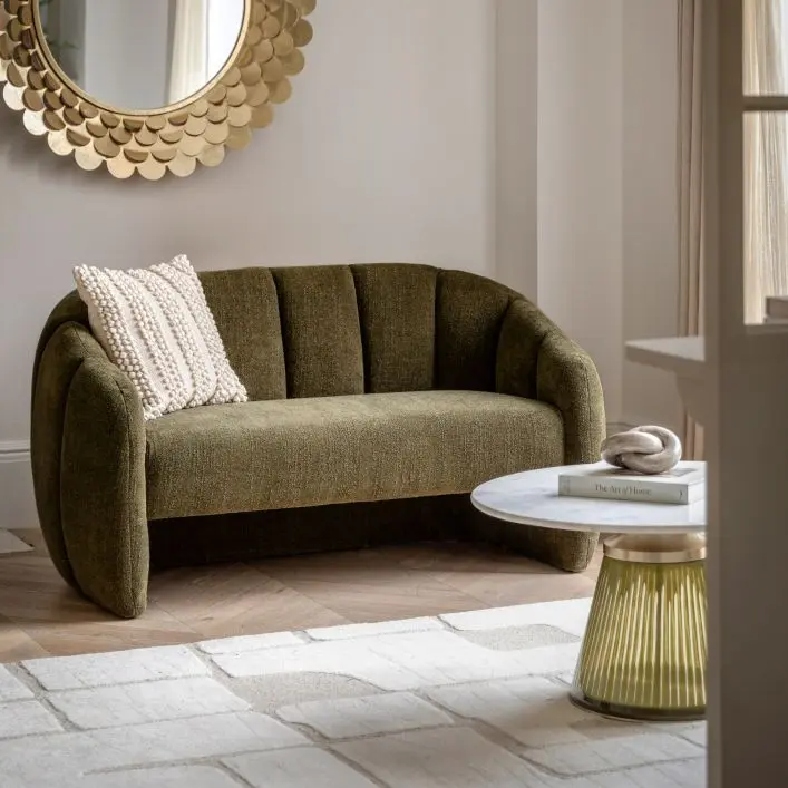 Atella 2 Seater Sofa Moss Green - Gallery Image