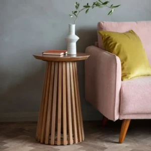 Gabriella Slatted Side Table