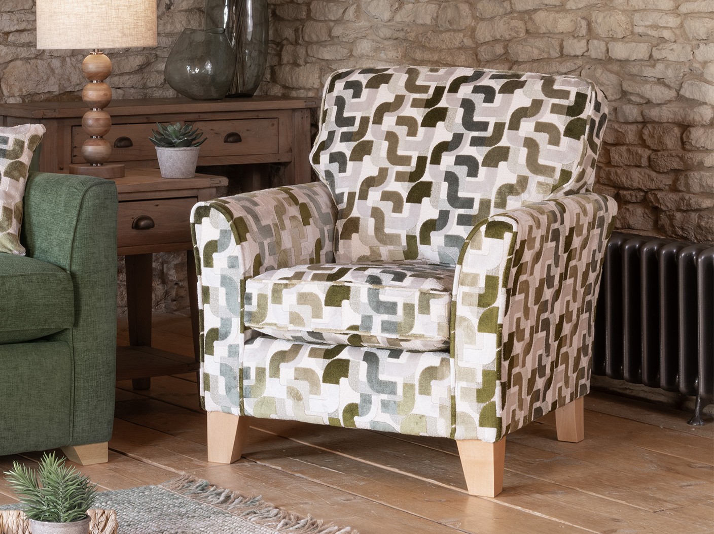 alstons reuben 2str in 4820 accent chair in 4140