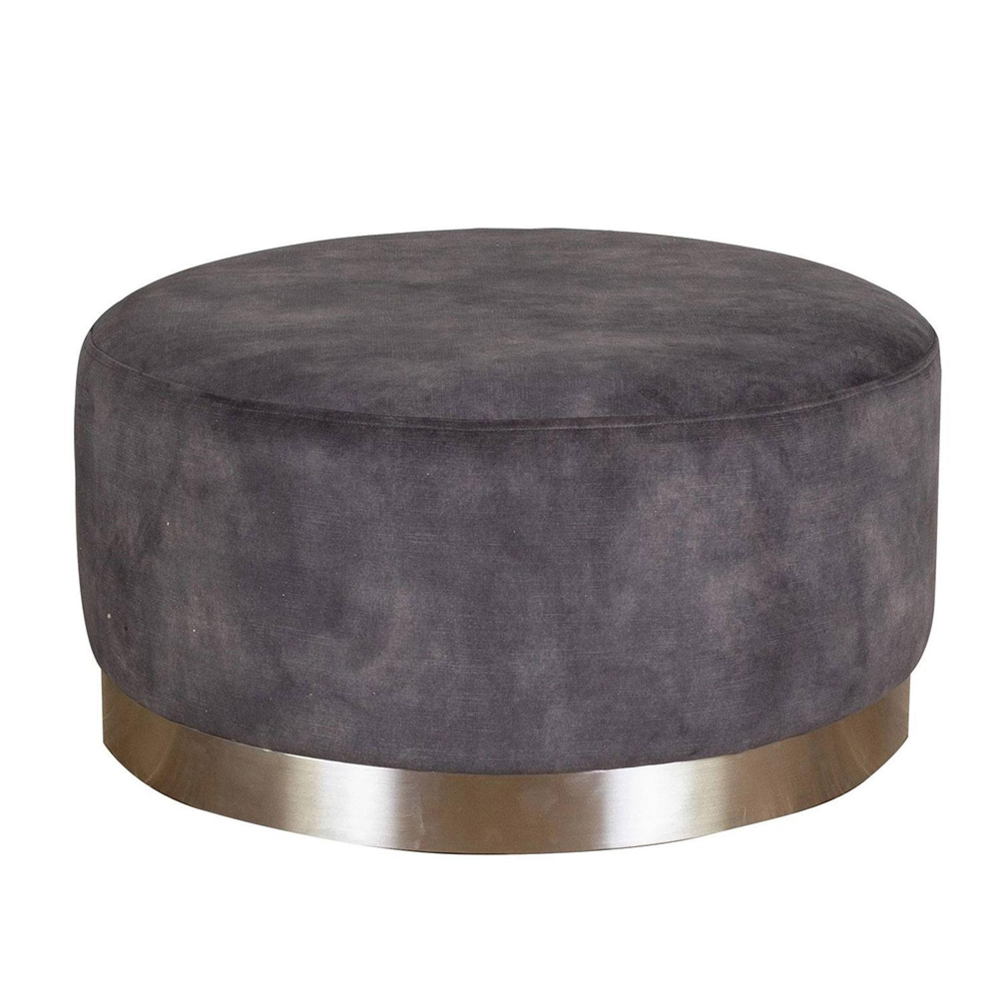 Bond Fabric Footstool - Round - Main Image