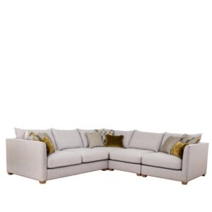 Viborg Fabric Corner Sofa – LH2/COR/ALU/RH1