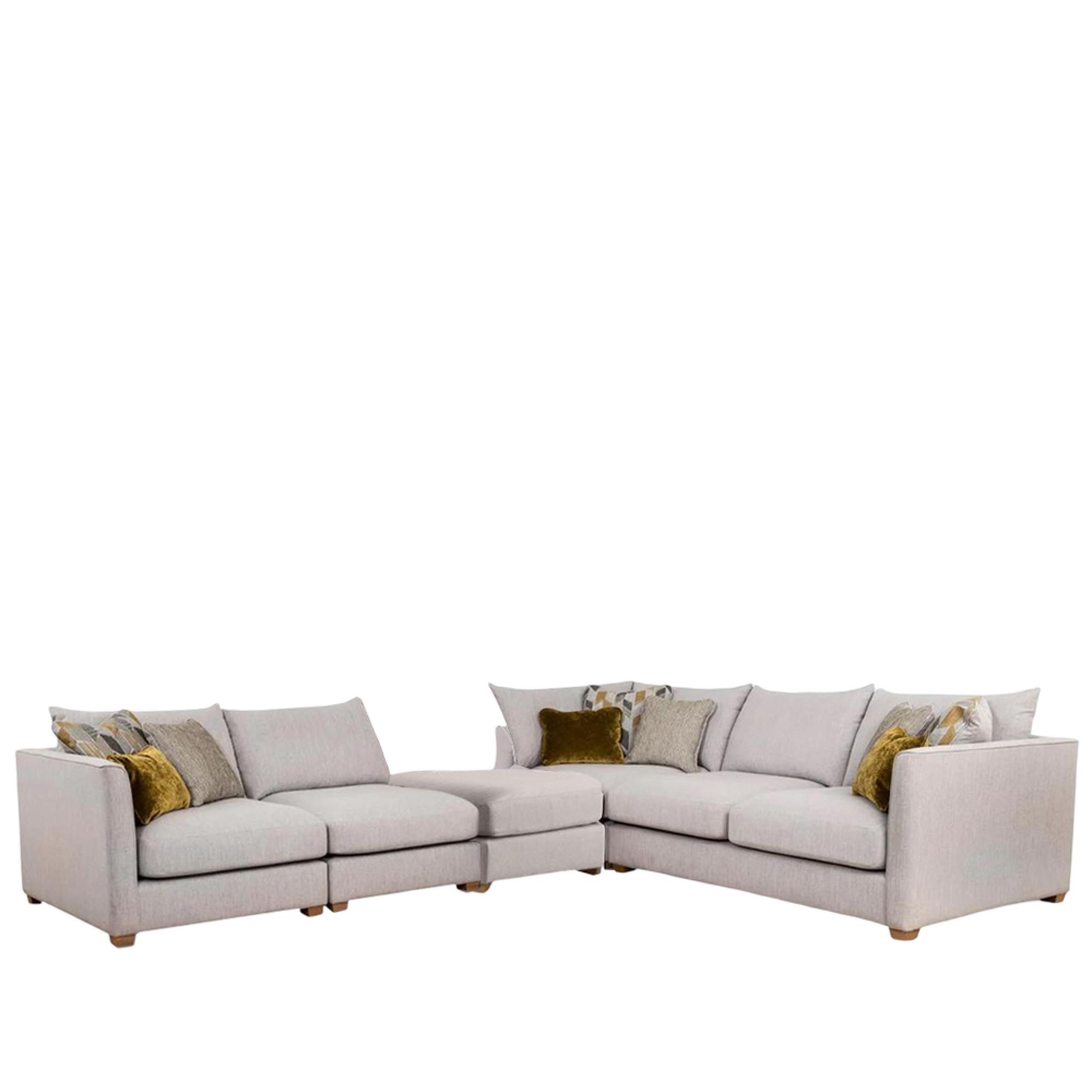 Carter Fabric Corner Sofa - LH2/FST/COR/ALU/RH1 - Main Image