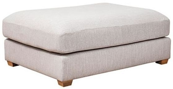 Carter Fabric Footstool - Large - Main Image