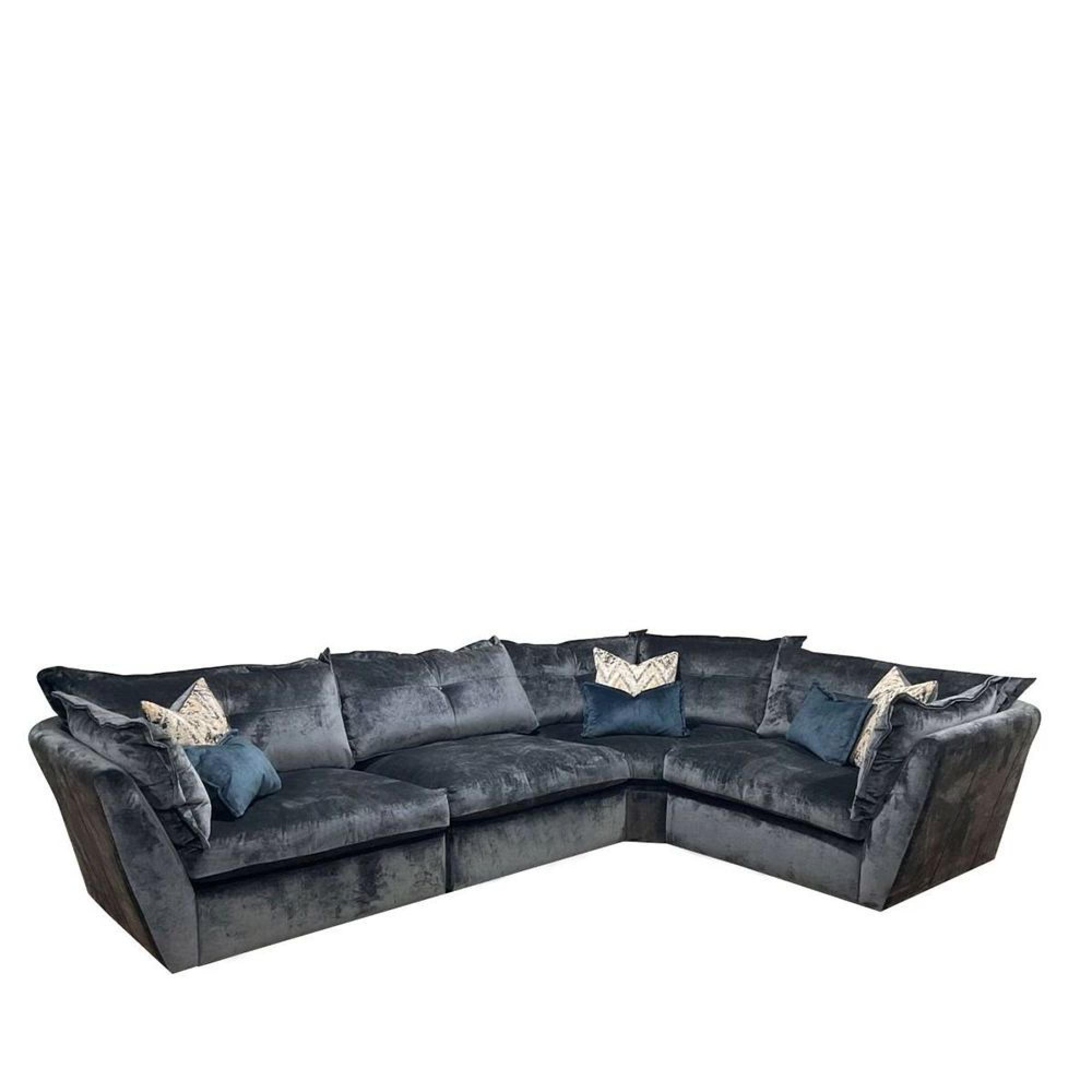 Sully Fabric Corner Sofa - 4ML/ALU/COR/4MR - Main Image