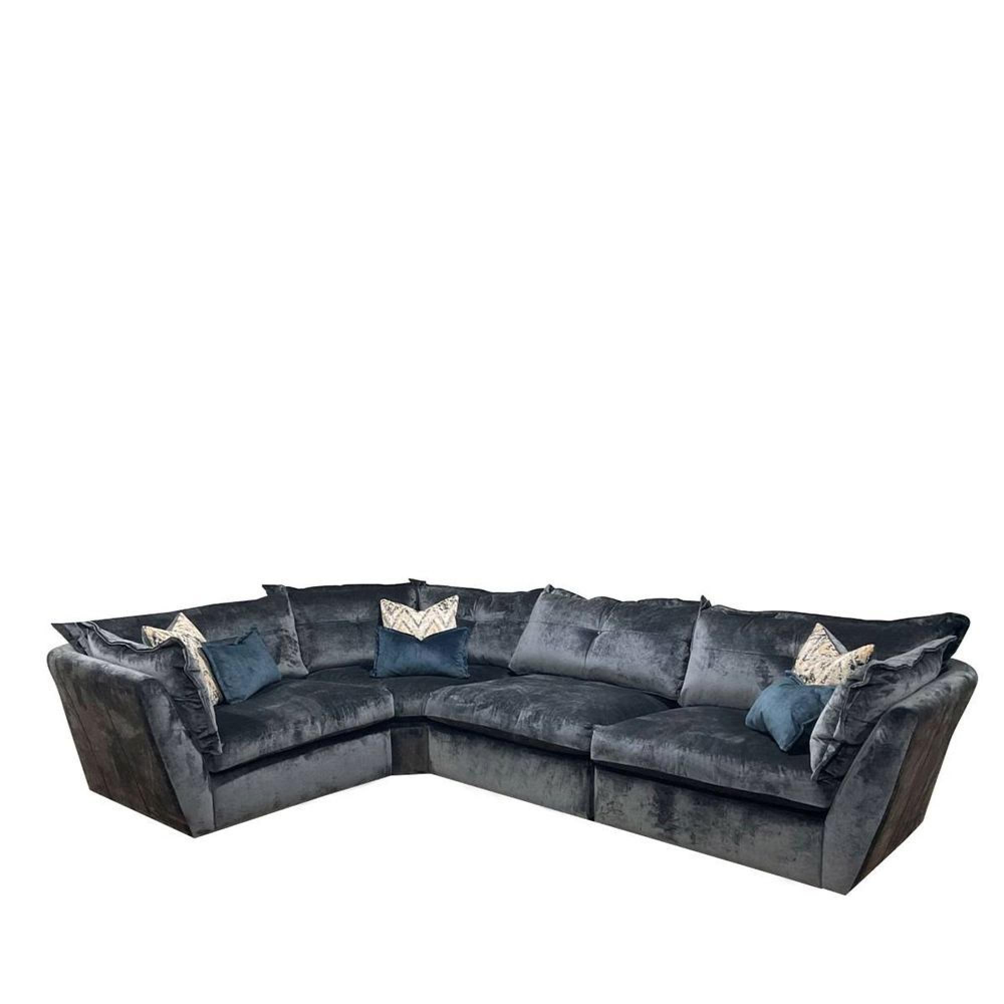 Sully Fabric Corner Sofa - 4ML/COR/ALU/4MR - Main Image