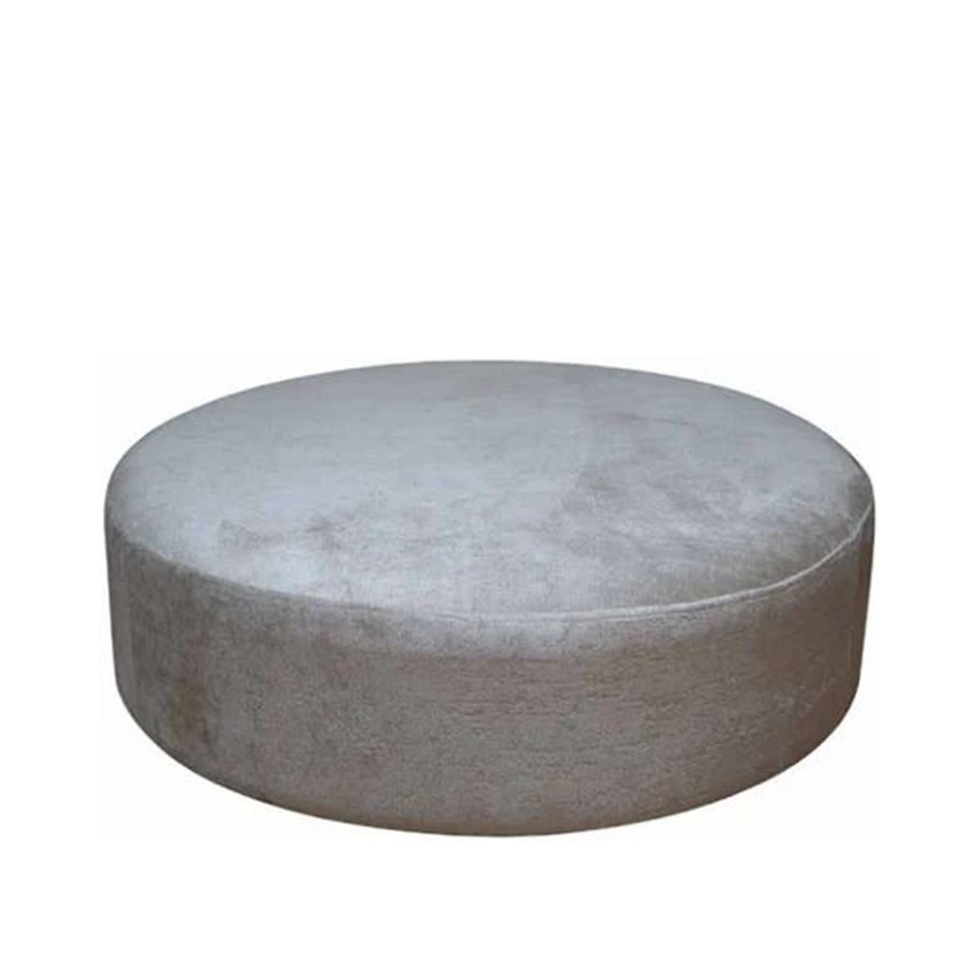 Vesper Fabric Footstool - Round - Main Image