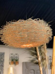 LS202 Rattan Birdnest Hanging Ceiling Light Shade