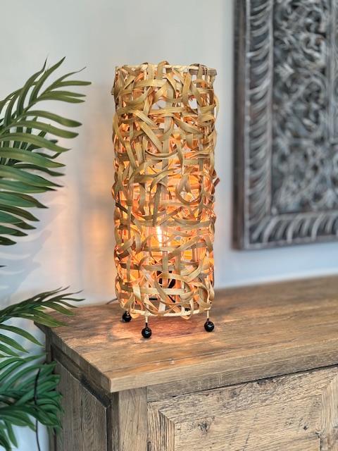 LS20 Bamba Round Table Lamp Natural 50cm - Main Image