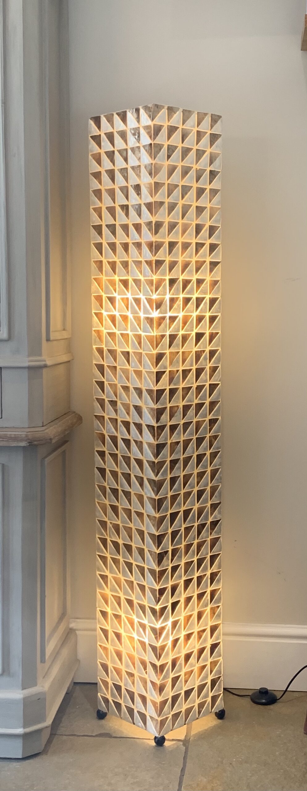 LS310 Tall Shell Geometric Square Floor Lamp 150cm - Main Image