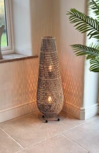 LS43 Wilde Java – Palm Combi Weave Floor Lamp 100cm