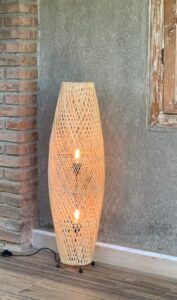 LS34 Rattan Wilde Java – Torpedo Lamp Natural 100cm