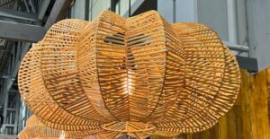 LS207 Rattan Flower Hanging Ceiling Shade 50cm