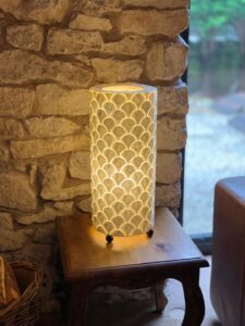 Wilde Java – Shell Scallop – LS56 Shell Ivory Scallop Table Lamp 50cm