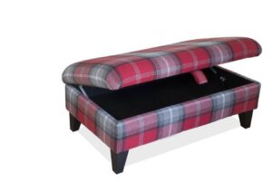 Flint Legged Ottoman